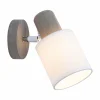 Envostar Nale 2 spot mural textile pin gris^ Luminaires Durables