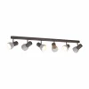 Envostar Nale spot pour plafond 6 lampes pin gris^ Luminaires Durables