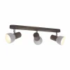 Envostar Nale spot pour plafond 3 lampes pin gris^ Luminaires Durables