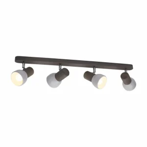 Envostar Nale spot pour plafond 4 lampes pin gris^ Luminaires Durables