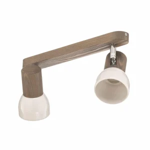 Envostar Nale spot pour plafond 2 lampes pin gris^ Luminaires Durables