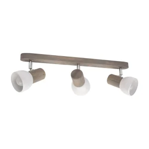 Envostar Nale spot pour plafond 3 lampes pin gris^ Luminaires Durables