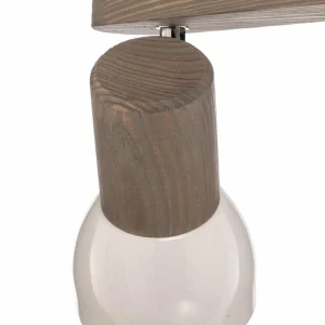 Envostar Nale spot pour plafond 2 lampes pin gris^ Luminaires Durables
