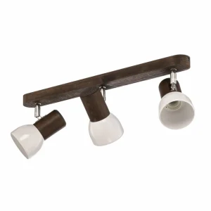 Envostar Nale spot pour plafond 3 lampes pin noyer^ Luminaires Durables