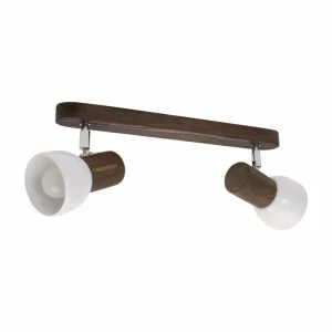 Envostar Nale spot pour plafond 2 lampes pin noyer^ Luminaires Durables