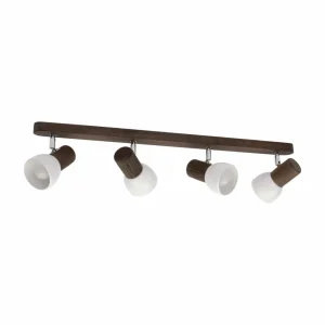 Envostar Nale spot pour plafond 4 lampes pin noyer^ Luminaires Durables