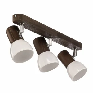 Envostar Nale spot pour plafond 3 lampes pin noyer^ Luminaires Durables