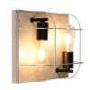 Envostar Neptuna plafonnier, carré, à 2 lampes.^ Luminaires Durables