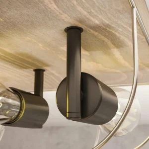 Envostar Neptuna plafonnier, carré, à 4 lampes.^ Luminaires Durables