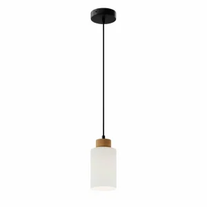 Envostar Talia suspension, chêne/blanc, 1 lampe^ Luminaires Durables
