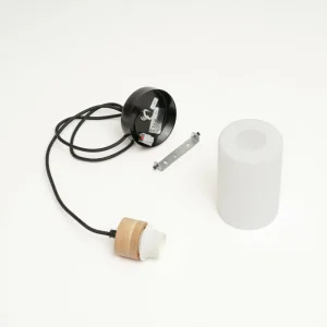 Envostar Talia suspension, chêne/blanc, 1 lampe^ Luminaires Durables