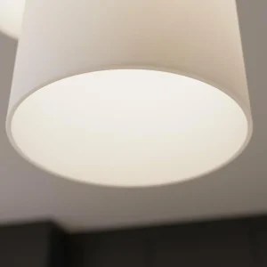 Envostar Talia suspension chêne/blanc, 3 lampes ronde^ Luminaires Durables