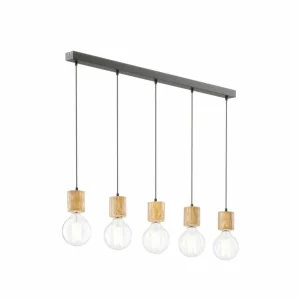 Envostar Terra suspension, pin clair, 5 lampes^ Luminaires Durables