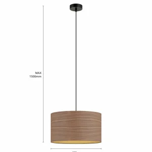 Envostar Veneer suspension noyer^ Luminaires Durables