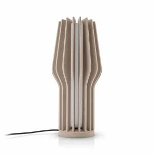 Eva Solo Lampe à poser LED rechargeable Radiant, beige, caoutchouc, IP44^ Lampes Décoratives
