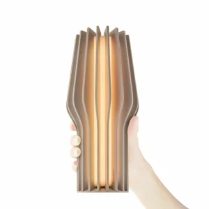 Eva Solo Lampe à poser LED rechargeable Radiant, beige, caoutchouc, IP44^ Lampes Décoratives