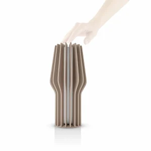 Eva Solo Lampe à poser LED rechargeable Radiant, beige, caoutchouc, IP44^ Lampes Décoratives