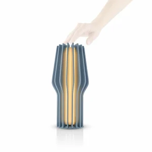 Eva Solo Lampe à poser LED rechargeable Radiant, bleu, caoutchouc, IP44^ Lampes Décoratives