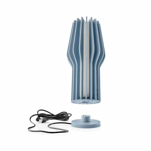 Eva Solo Lampe à poser LED rechargeable Radiant, bleu, caoutchouc, IP44^ Lampes Décoratives