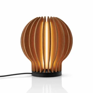 Eva Solo Lampe à poser LED rechargeable Radiant, bois clair, Ø 14cm, USB^ Lampes Décoratives