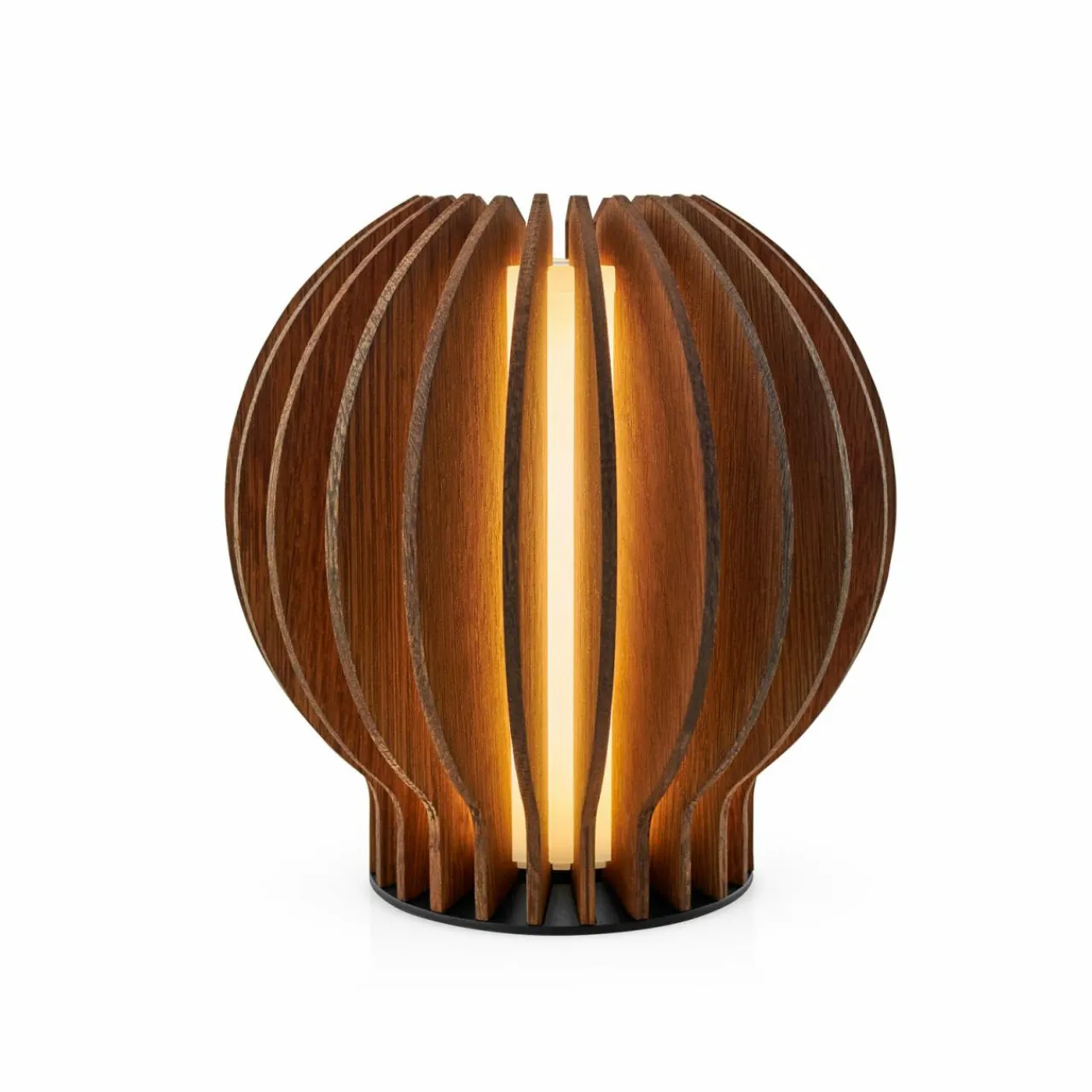 Eva Solo Lampe à poser LED rechargeable Radiant, bois foncé, 14cm, USB^ Lampes Décoratives