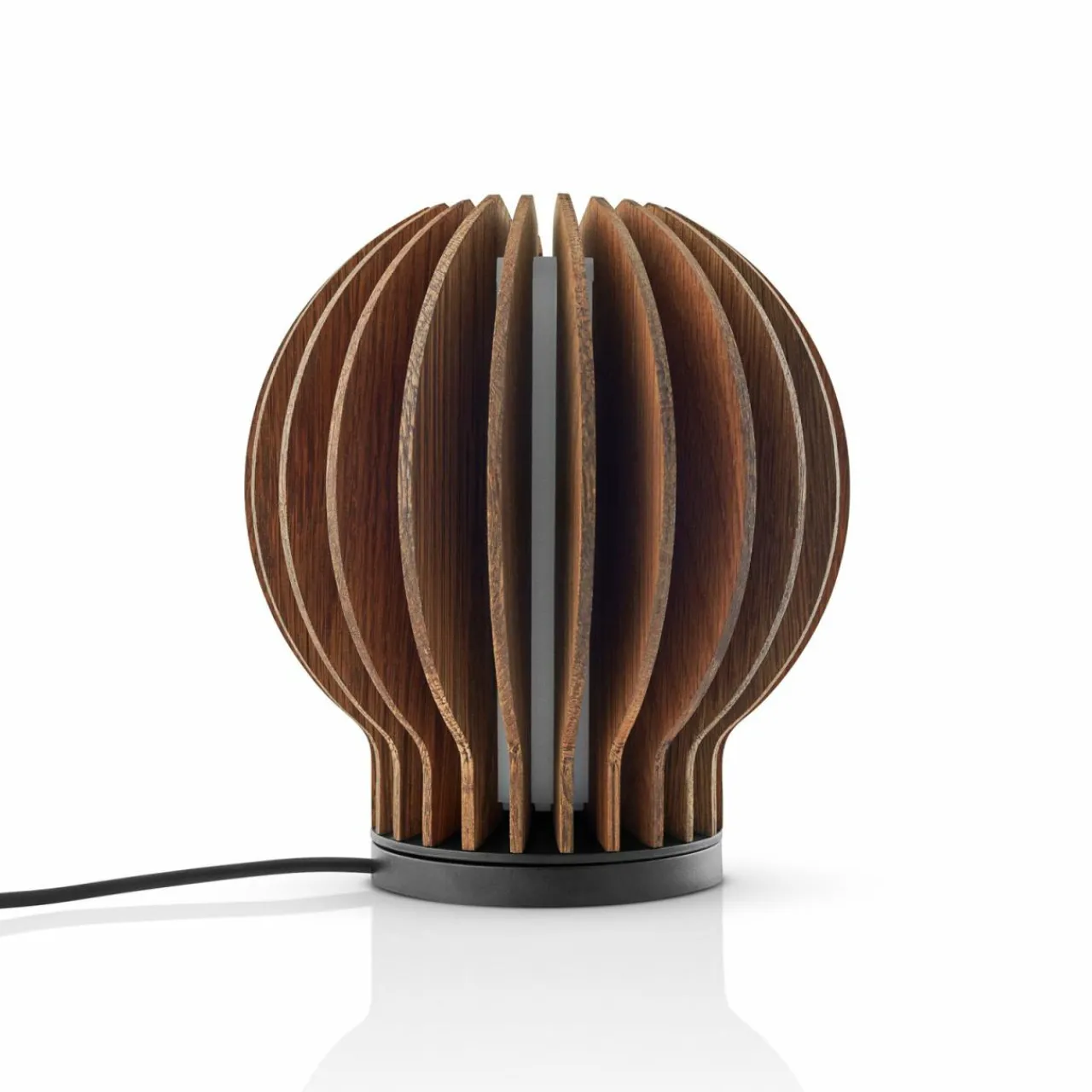 Eva Solo Lampe à poser LED rechargeable Radiant, bois foncé, 14cm, USB^ Lampes Décoratives