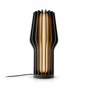 Eva Solo Lampe à poser LED rechargeable Radiant, noir, caoutchouc, IP44^ Lampes Décoratives