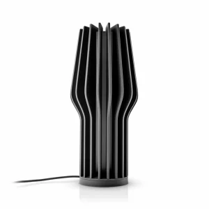 Eva Solo Lampe à poser LED rechargeable Radiant, noir, caoutchouc, IP44^ Lampes Décoratives