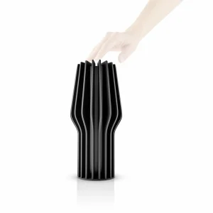 Eva Solo Lampe à poser LED rechargeable Radiant, noir, caoutchouc, IP44^ Lampes Décoratives