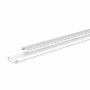 EVN APFLAT3 profilé alu, 200cm profilé en T, blanc^ Lampes Décoratives