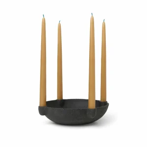 ferm LIVING Bougeoir Bowl Large, gris, Ø 27 cm, céramique^ Meubles & Aménagements