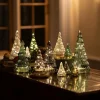 Sirius Figure déco LED Lucy, arbre verre, vert, 9 cm, x2^ Lumière De Noël