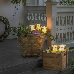 Konstsmide Season Figurine LED Cochon, kit de 5 en chaîne, transp^ Lampes Décoratives