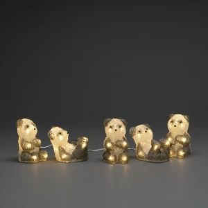 Konstsmide Season Figurine LED Panda, kit de 5 en chaîne^ Lampes Décoratives