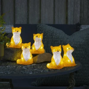 Konstsmide Season Figurine LED Renard, kit de 5 en chaîne^ Lumière De Noël