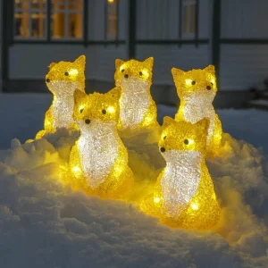 Konstsmide Season Figurine LED Renard, kit de 5 en chaîne^ Lumière De Noël