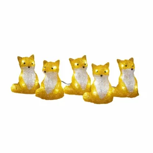 Konstsmide Season Figurine LED Renard, kit de 5 en chaîne^ Lumière De Noël