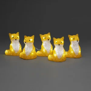 Konstsmide Season Figurine LED Renard, kit de 5 en chaîne^ Lumière De Noël