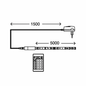 Briloner 164 fonctions lumineuses - Ruban LED RVB Mo 500 cm^ Lampes Décoratives