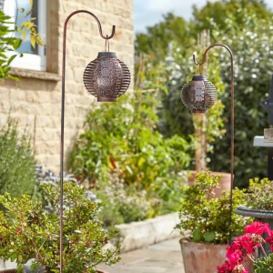 SMART GARDEN Forli, piquet de terre solaire à LED avec effet de flamme, set de 2, 93 cm^ Lampes Décoratives