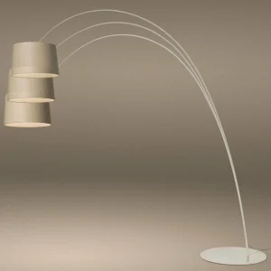 Foscarini Twiggy Wood MyLight lampadaire CCT grège^ Lampadaires Connectés