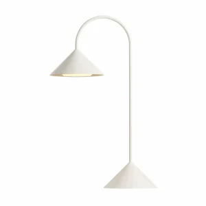 FRANDSEN lampe de table LED Grasp, blanc, hauteur 47 cm, métal^ Lampes Décoratives