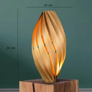 Gofurnit Ardere lampe à poser cerisier, haut 60 cm^ Luminaires Durables