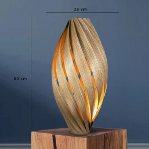 Gofurnit Ardere lampe à poser, chêne, haut 60 cm^ Luminaires Durables