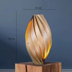 Gofurnit Ardere lampe à poser, chêne, haut 50 cm^ Luminaires Durables