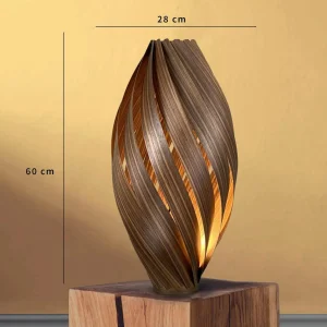 Gofurnit Ardere lampe à poser, noisetier, h 60 cm^ Luminaires Durables