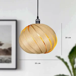 Gofurnit Mela suspension, chêne, Ø 35 cm^ Luminaires Durables