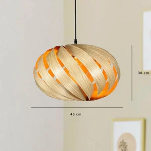 Gofurnit Serentia suspension, chêne, Ø 45 cm^ Luminaires Durables