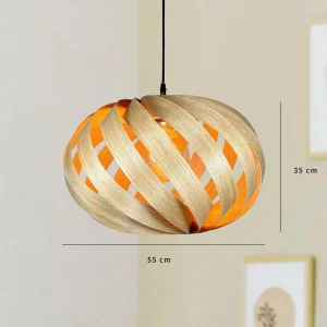 Gofurnit Serentia suspension, chêne, Ø 55 cm^ Luminaires Durables