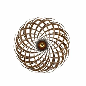 Gofurnit Veneria applique, chêne, Ø 60 cm^ Luminaires Durables